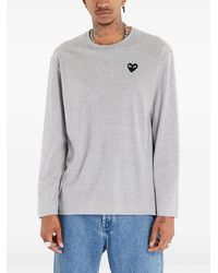 COMME DES GARÇONS PLAY - Heart Logo Long-Sleeve T-Shirt - Lyst