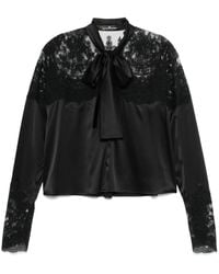 Ermanno Scervino - Camisa con paneles de encaje - Lyst