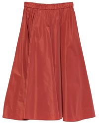 Aspesi - Jupe Évasée À Taille Élastiquée - Lyst