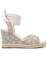 coach platform wedge sandals