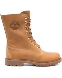 Timberland - Lace-Up Logo-Embossed Boots - Lyst
