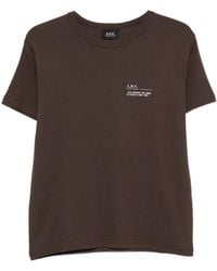 A.P.C. - Logo-Detail T-Shirt - Lyst