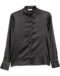 Peserico - Satin-Finish Button-Up Shirt - Lyst