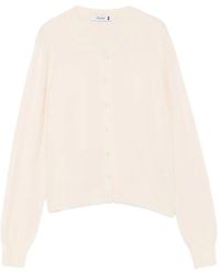 Please - Button-Up Crew-Neck Cardigan - Lyst