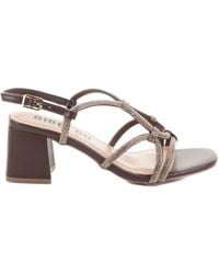 Bibi Lou - Embellished Block-Heel Sandals - Lyst