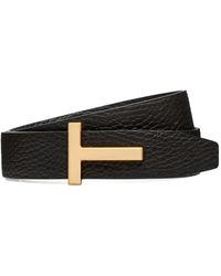 Tom Ford - T-Logo Leather Belt - Lyst