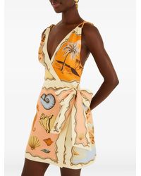FARM Rio - Souvenir Scarves Rope Straps Mini Dress - Lyst