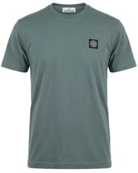 Stone Island - Logo-Patch Short-Sleeve T-Shirt - Lyst