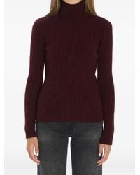 Max Mara - Pull Côtelé À Col Montant - Lyst