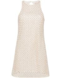 Twinset - Abito Corto Con Perline - Lyst