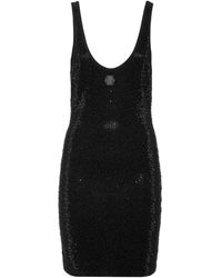Philipp Plein - Mini-Jurk Verfraaid Met Stras - Lyst