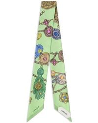 Versace - Jewellery-Print Silk Scarf - Lyst