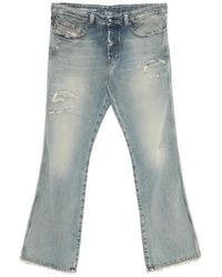 DIESEL - Distressed Faded Jeans - Lyst