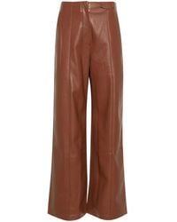 Nanushka - Namas Faux-Leather Palazzo Pants - Lyst