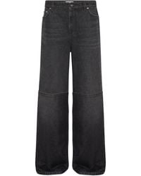 Jean Paul Gaultier - Cut-Out-Detail Cotton Jeans - Lyst