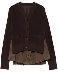 Sacai - Gelaagd Vest - Lyst