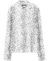 KARL LAGERFELD - High-Neck Blouse - Lyst