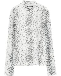 Karl Lagerfeld - High-Neck Blouse - Lyst