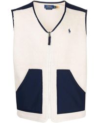 Polo Ralph Lauren - Polo Pony-embroidered Colour-block Gilet - Lyst