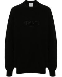 VTMNTS - Pullover Mit Logo-Stickerei - Lyst