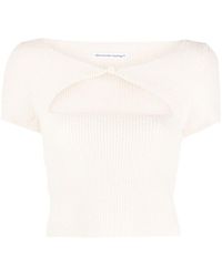 Alexander Wang - Cut-out Knitted Top - Lyst