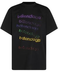 Balenciaga - Logo-Print Dropped-Shoulder T-Shirt - Lyst