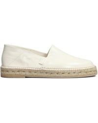 Ami Paris - Beig Leather Espadrilles - Lyst