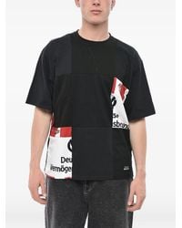 Children of the discordance - Patchwork Logo-Print T-Shirt - Lyst