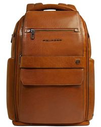 Piquadro - Leather Backpack - Lyst