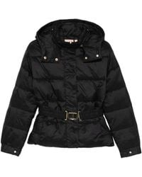 Twinset - Hooded Belted Puffer Jacket - Lyst