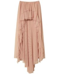 Twinset - X Myfo Asymmetric Tulle Skirt - Lyst