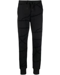 Versace - Chain-print Cotton Track Pants - Lyst