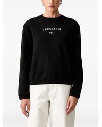 Trussardi - Logo-Embroidered Sweatshirt - Lyst