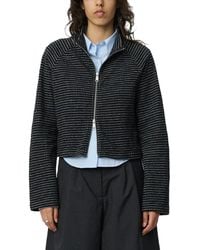 mfpen - Check-Pattern Cropped Jacket - Lyst