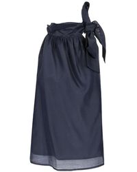 Al Duca d'Aosta - Bow-Detail Mussola Top - Lyst