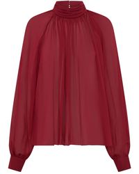Nicholas - Solene Top Met Hoge Hals En Lange Mouwen - Lyst