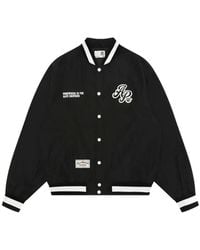 Aape By A Bathing Ape - Embroidered Logo-Patch Varsity Jacket - Lyst