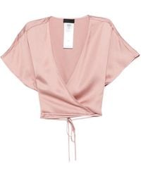 Liu Jo - V-Neck Tie-Fastening Top - Lyst
