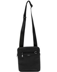 BOSS - Logo-Plaque Messenger Bag - Lyst