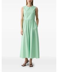 Benetton - Cut-Out Sleeveless Maxi Dress - Lyst