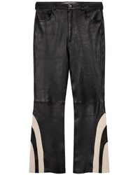 ROUGH - Pantalon En Cuir À Coupe Évasée - Lyst