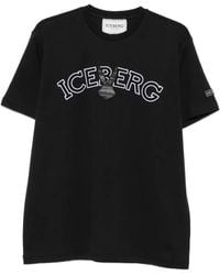 Iceberg - Logo-Patch T-Shirt - Lyst