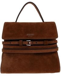 Moschino - Buckle-Strap Top-Handle Tote Bag - Lyst