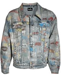 Haculla - Logo-Print Denim Jacket - Lyst