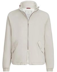Brunello Cucinelli - Lightweight Nylon Outerwear Jacket With Packable Hood - Lyst