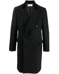 Fursac - Double-Breasted Wool Coat - Lyst