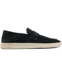 Officine Creative - Slip-on Suede Penny Loafers - Lyst