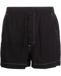 CDLP - Contrast-stitch Elasticated-waist Shorts - Lyst