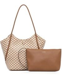 Guess - Tessi Woven Chevron-Pattern Tote Bag - Lyst