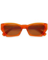 Retrosuperfuture - Amata Estate Sonnenbrille Mit Geometrischem Gestell - Lyst